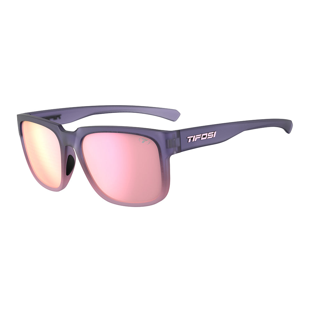 Tifosi Shumo Sunglasses Midnight Coral with Pink Mirror Lens
