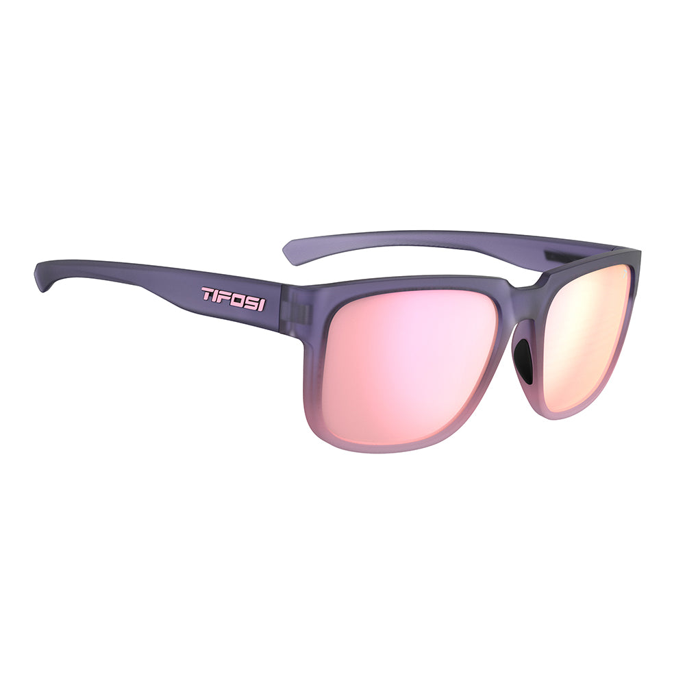 Tifosi Shumo Sunglasses Midnight Coral with Pink Mirror Lens
