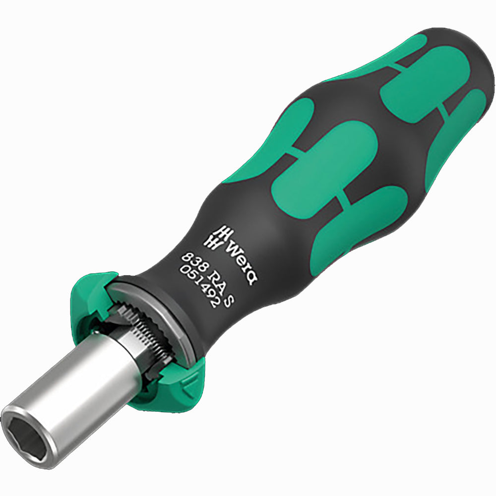 Wera Tools 838 RA-R S Bitholding screwdriver with ratchet functionality, 1/4"
