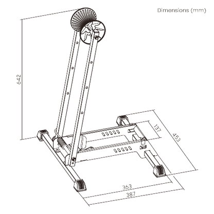 Maverack Freestanding Foldable Bike Stand 8