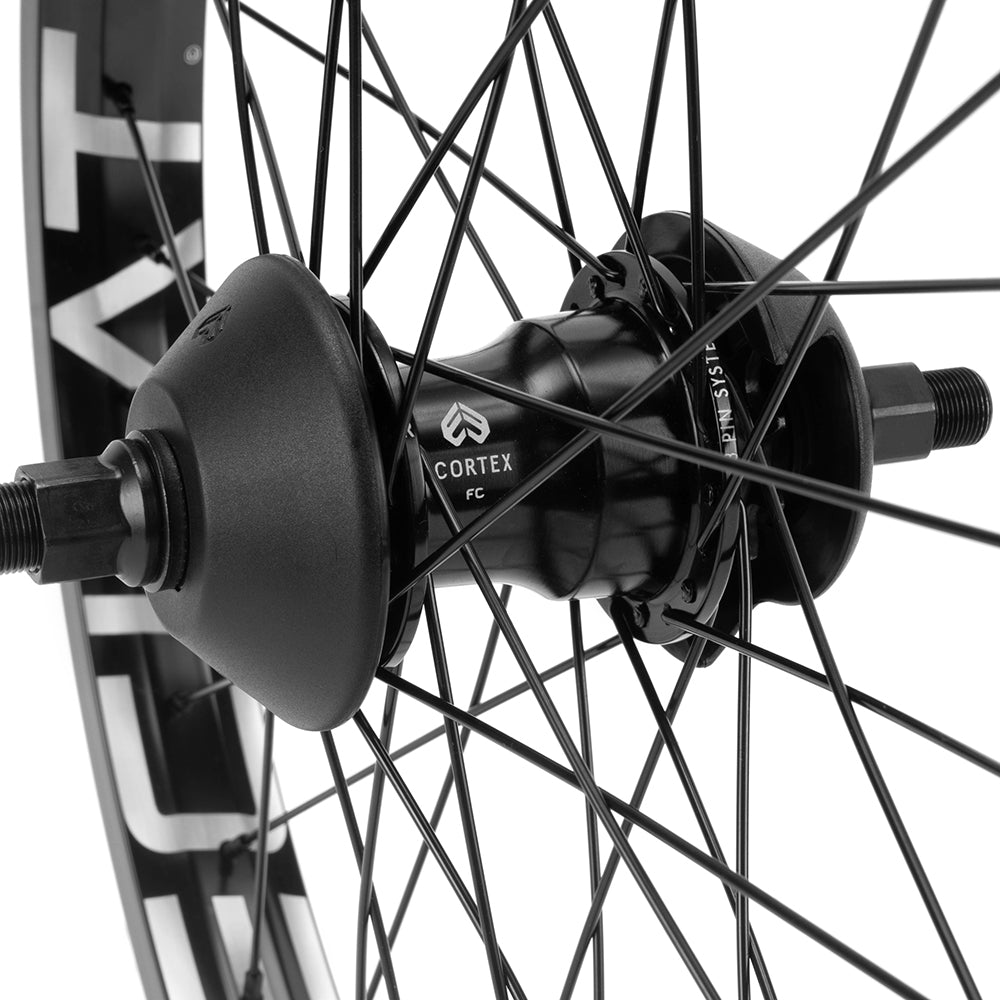 Eclat Bondi / Cortex EVO Freecoaster Rear Wheel 9 Tooth Black - Supplied with 2x Nylon Guards Black
