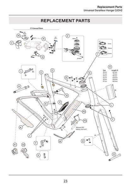 Topstone Carbon Spares 2025+