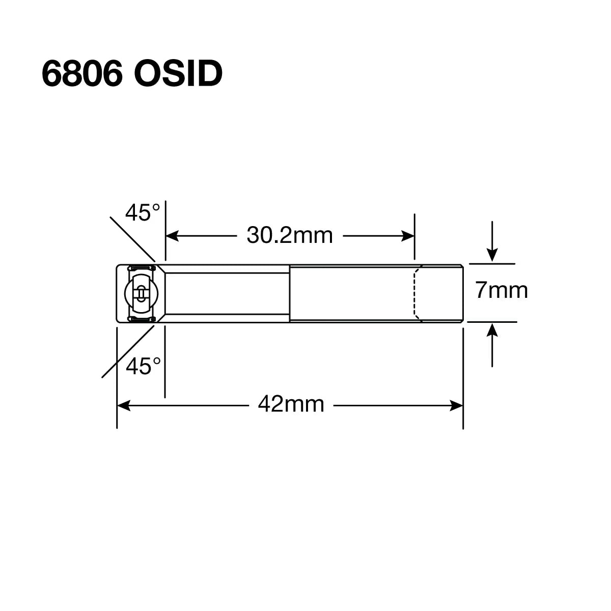 Enduro HS Bearing 1.125" 30.2 x 42 x 7 45° ID - Image 3