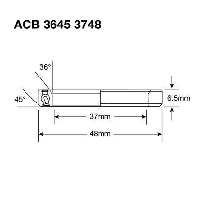 Enduro HS Bearing 1.375" 37 x 48 x 6.5 36x45° BO - Image 3
