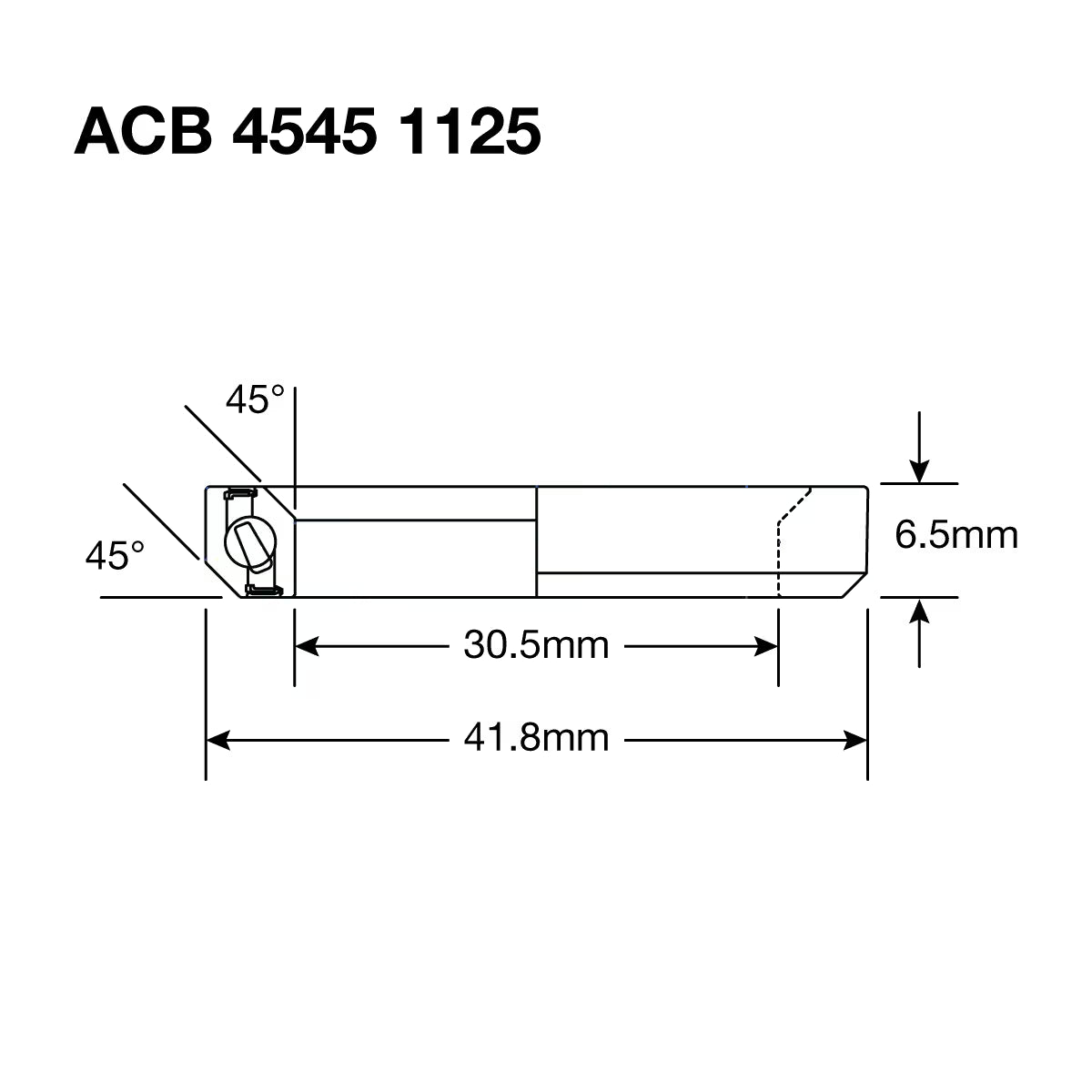 Enduro HS Bearing 1.125" 30.5 x 41.8 x 6.5 45x45° BO - Image 3