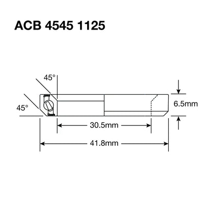 Enduro HS Bearing 1.125" 30.5 x 41.8 x 6.5 45x45° BO - Image 3