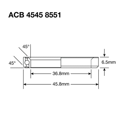 Enduro HS Bearing 1.375" 36.8 x 45.8 x 6.5 45x45° BO - Image 3