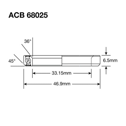 Enduro HS Bearing 1.25" 33.15 x 46.9 x 6.5 36x45° BO - Image 3