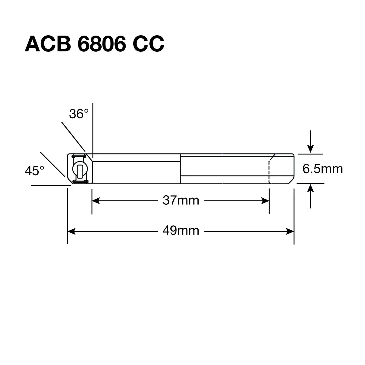 Enduro HS Bearing 1.375" 37 x 49 x 6.5 36x45° BO - Image 3