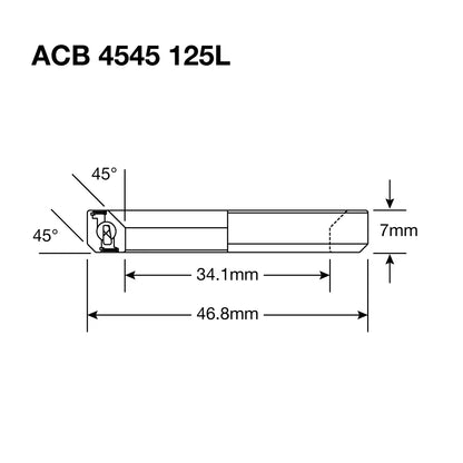 Enduro HS Bearing 1.25" 34.1 x 46.8 x 7 45x45° SS - Image 3
