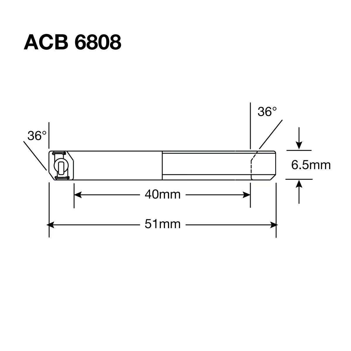 Enduro HS Bearing 1.5" 40 x 51 x 6.5 36x36° SS - Image 3