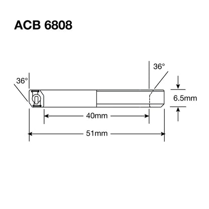 Enduro HS Bearing 1.5" 40 x 51 x 6.5 36x36° SS - Image 3