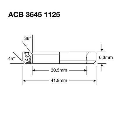 Enduro HS Bearing 1.125" 30.5 x 41.8 x 6.3 36x45° SS - Image 2