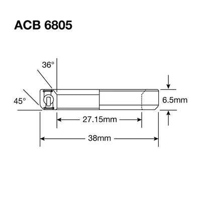 Enduro HS Bearing 1" 27.15 x 38 x 6.5 36x45° SS - Image 3