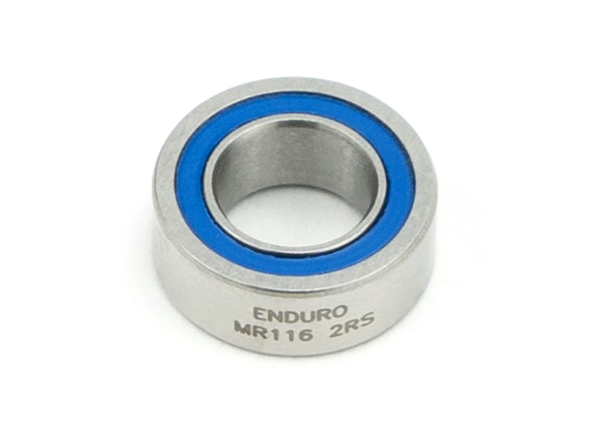 Enduro Radial Bearing ABEC3 MR 116 2RS 6 x 11 x 4 mm - Image 1