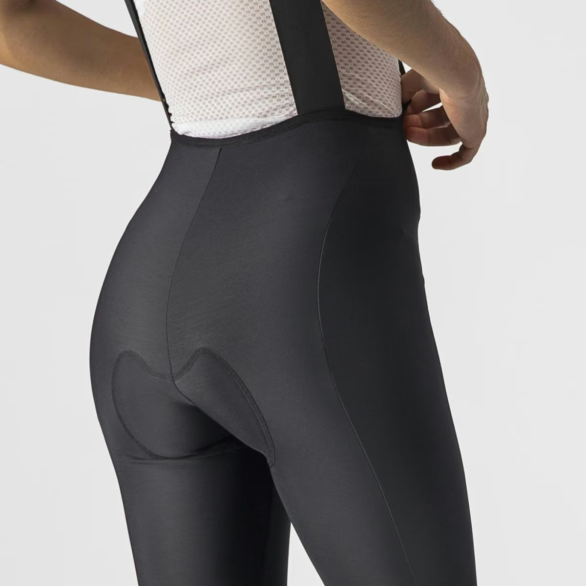 Castelli Velocissima DT Bibtight Women's Black/Electric Lime-Silver Reflex - Image 7
