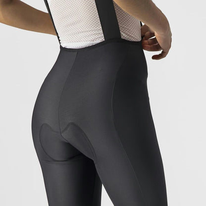 Castelli Velocissima DT Bibtight Women's Black/Electric Lime-Silver Reflex - Image 7