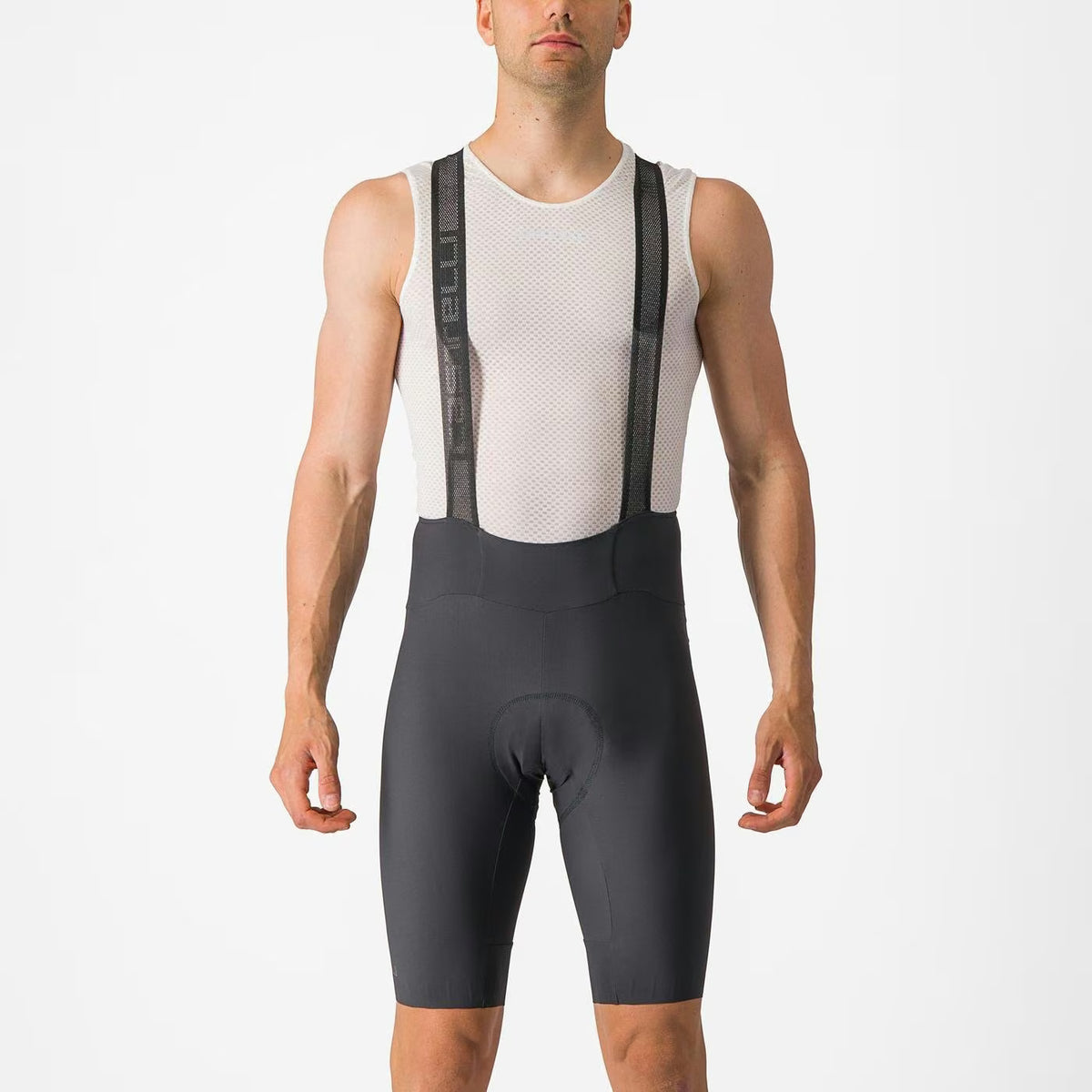 Castelli Espresso Bibshort Men's Dark Gray - Image 3