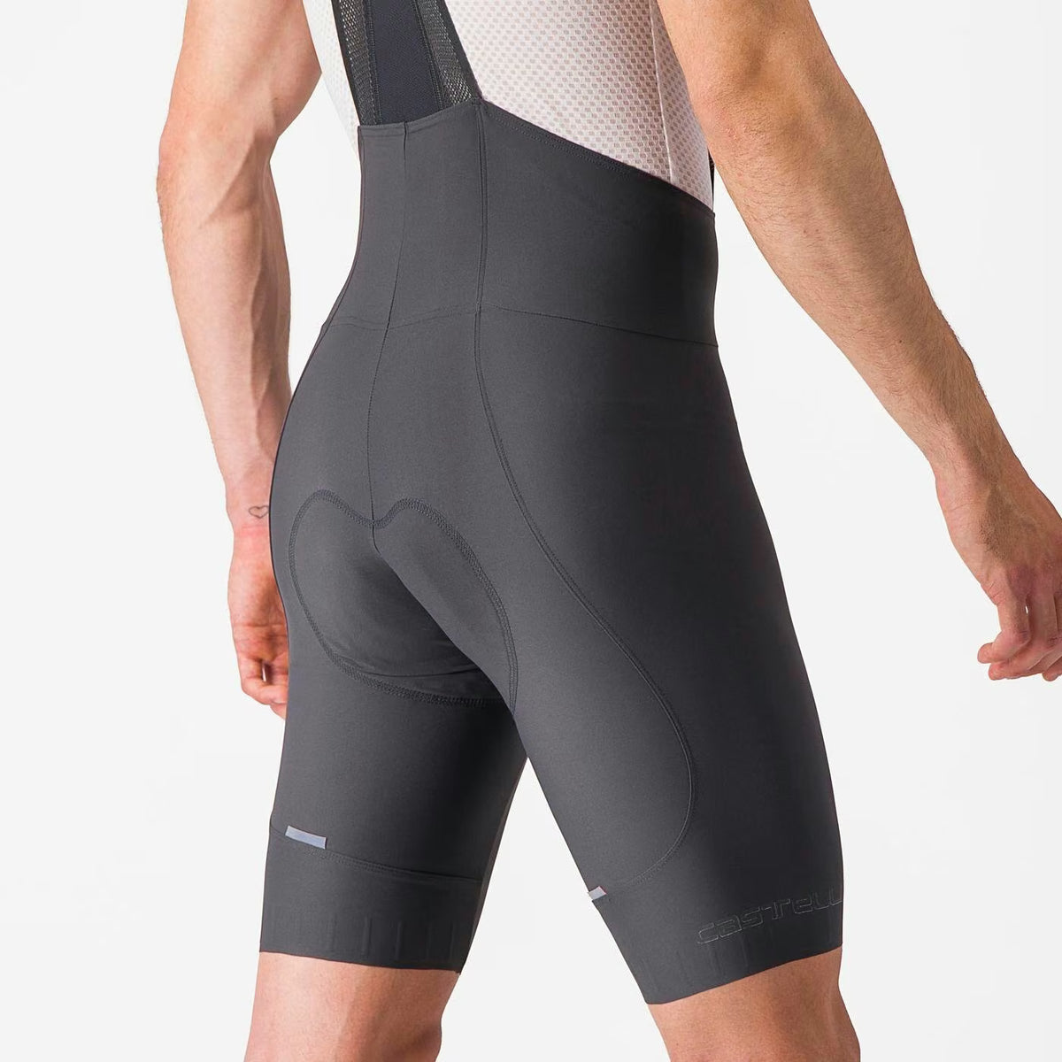Castelli Espresso Bibshort Men's Dark Gray - Image 5