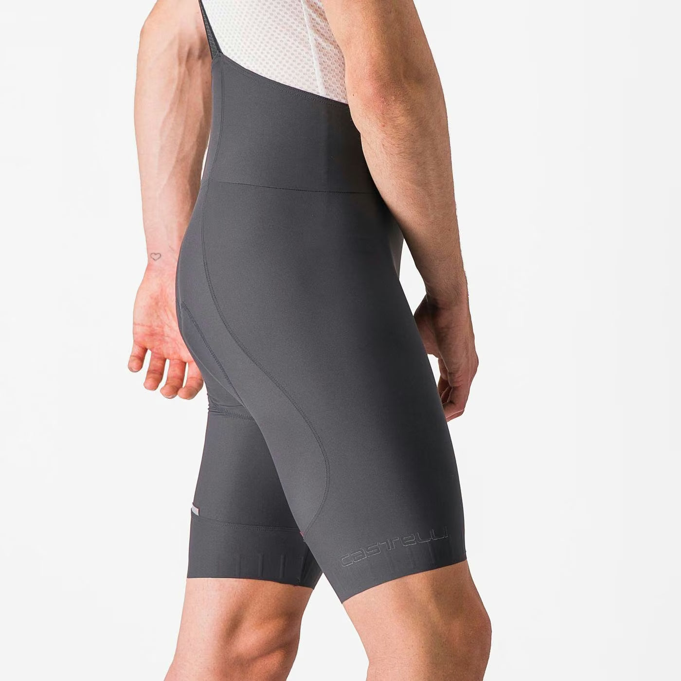 Castelli Espresso Bibshort Men's Dark Gray - Image 8