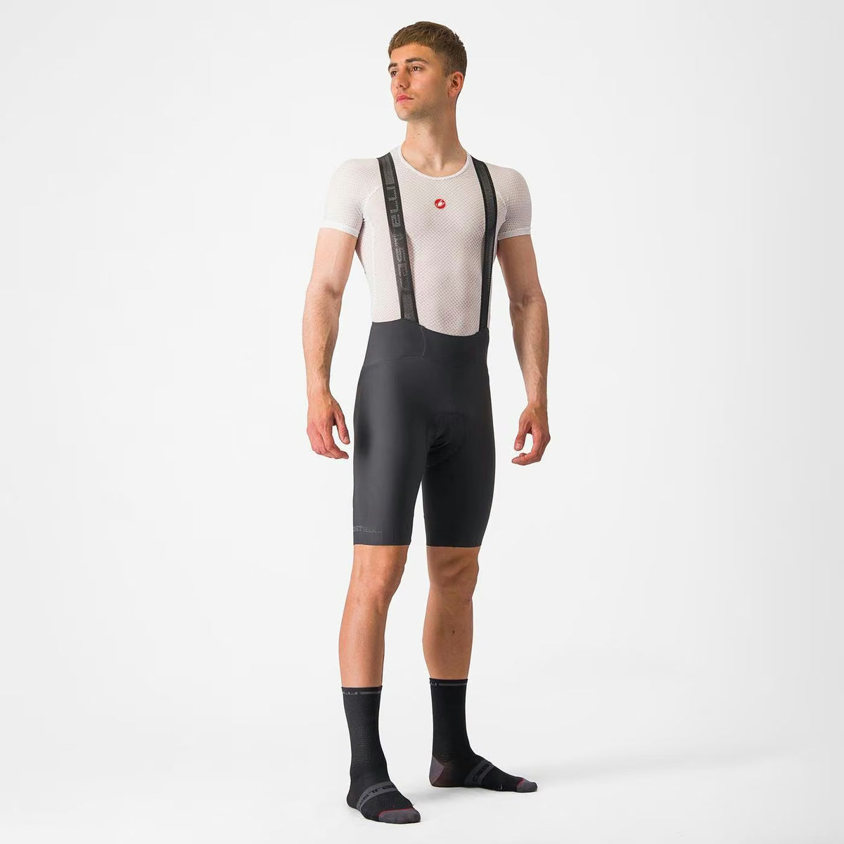 Castelli Espresso Bibshort Men's Dark Gray - Image 1