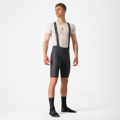 Castelli Espresso Bibshort Men's Dark Gray - Image 1
