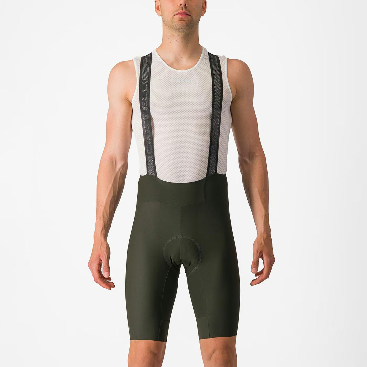 Castelli Espresso Bibshort Men's Deep Green - Image 1