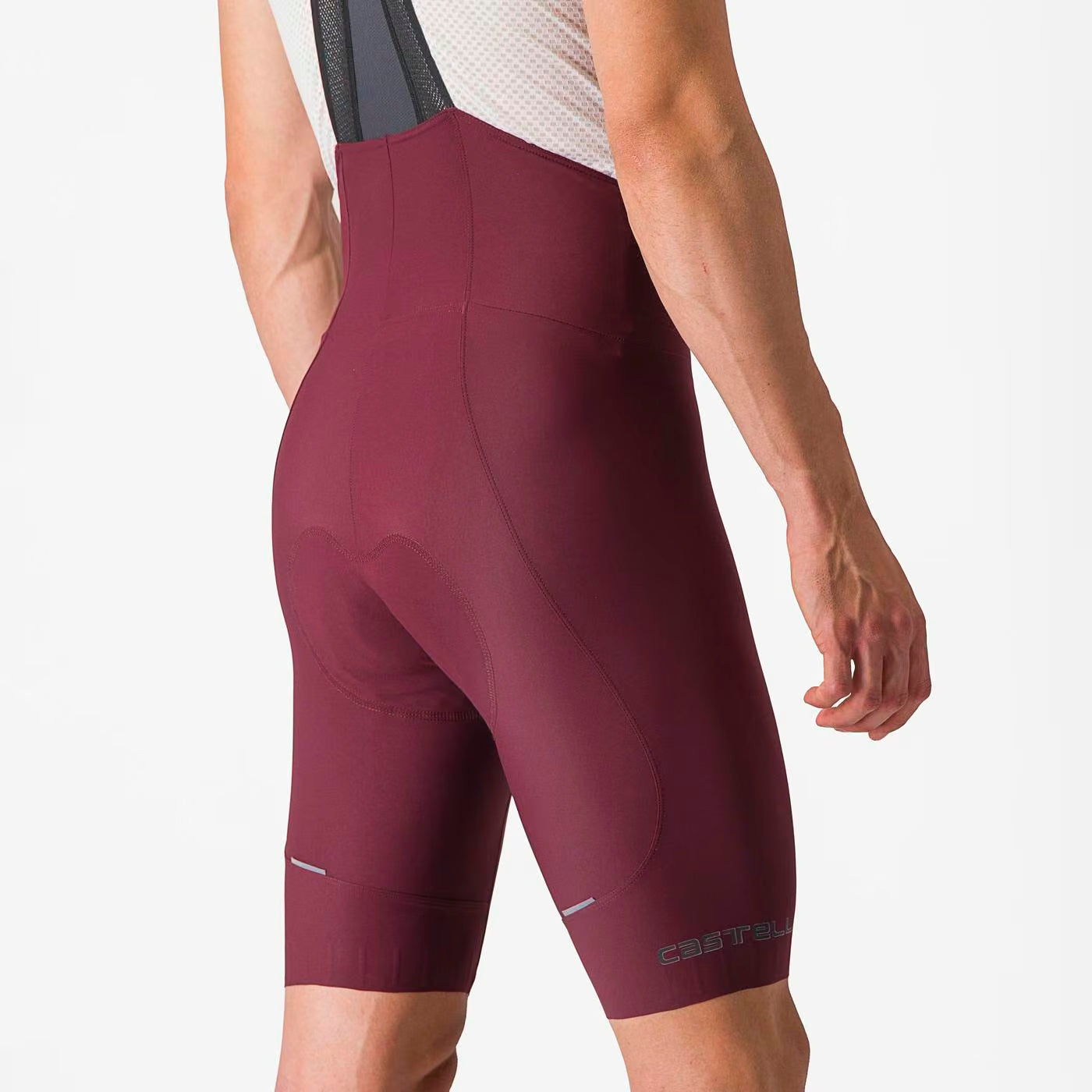 Castelli Espresso Bibshort Men's Deep Bordeaux - Image 4