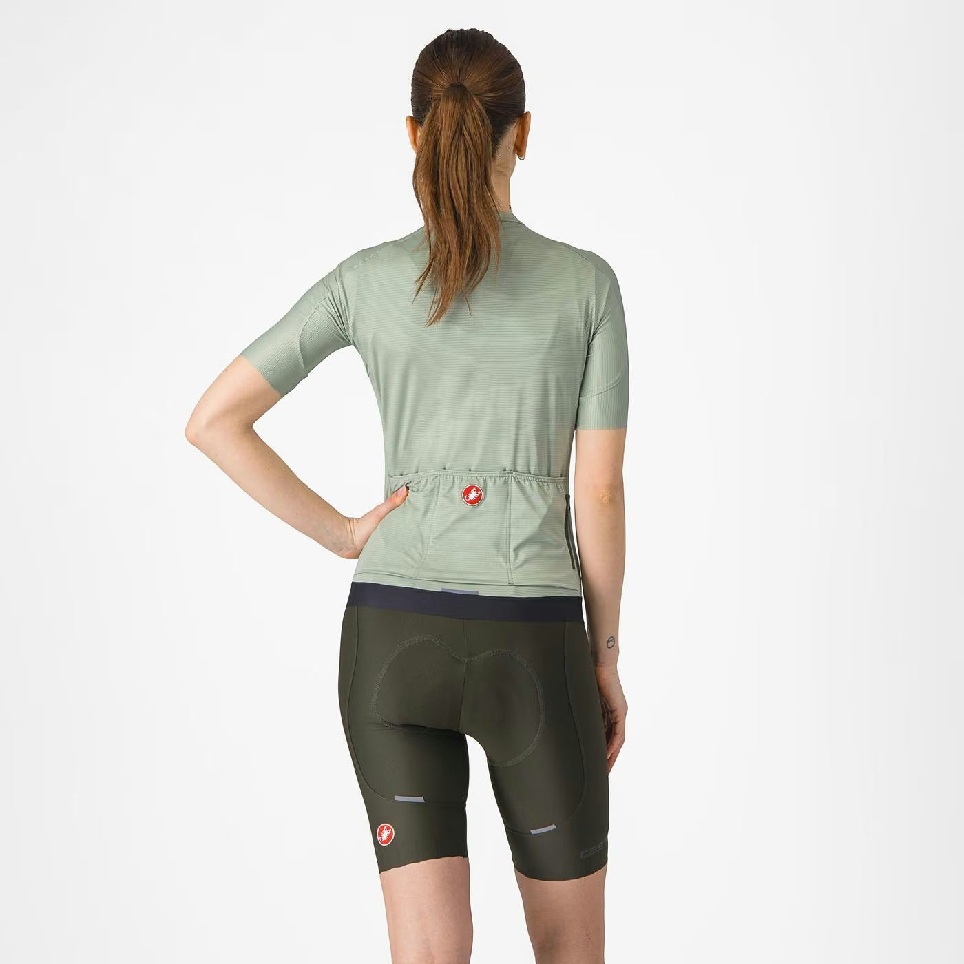 Castelli Espresso W DT Bibshort Women's Deep Green - Image 4