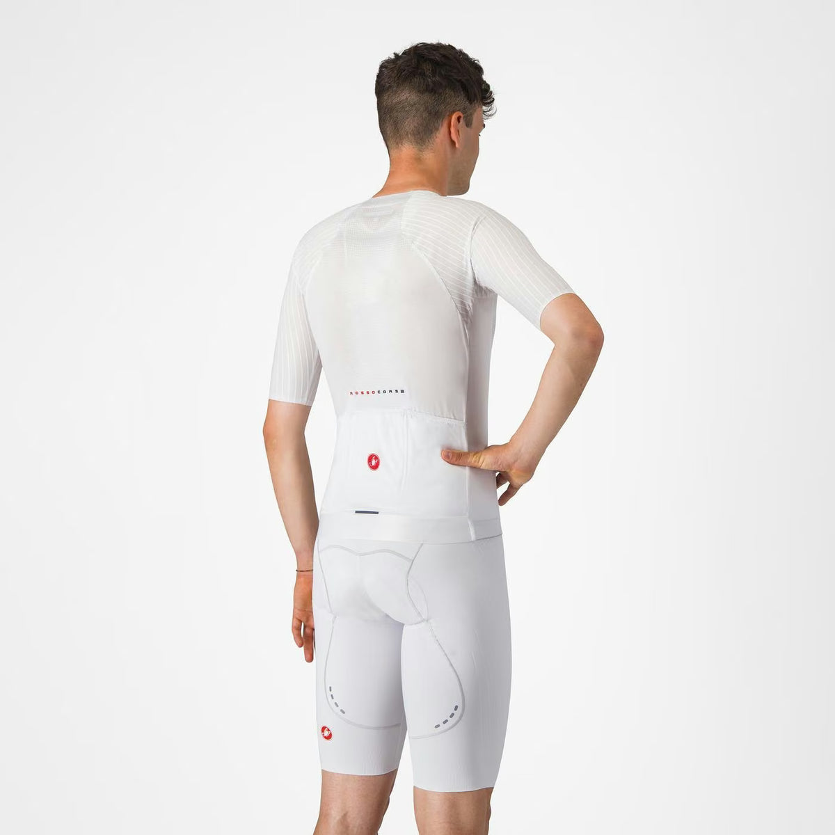 Castelli Free Aero Race S Bibshort Men's White - Image 2