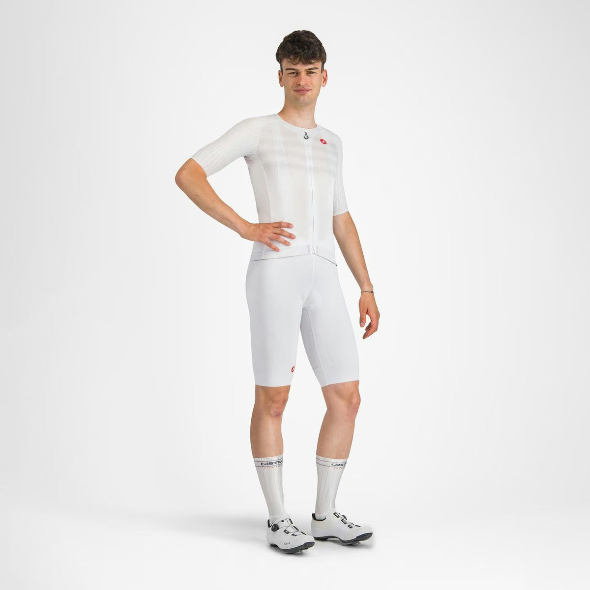 Castelli Free Aero Race S Bibshort Men's White - Image 9