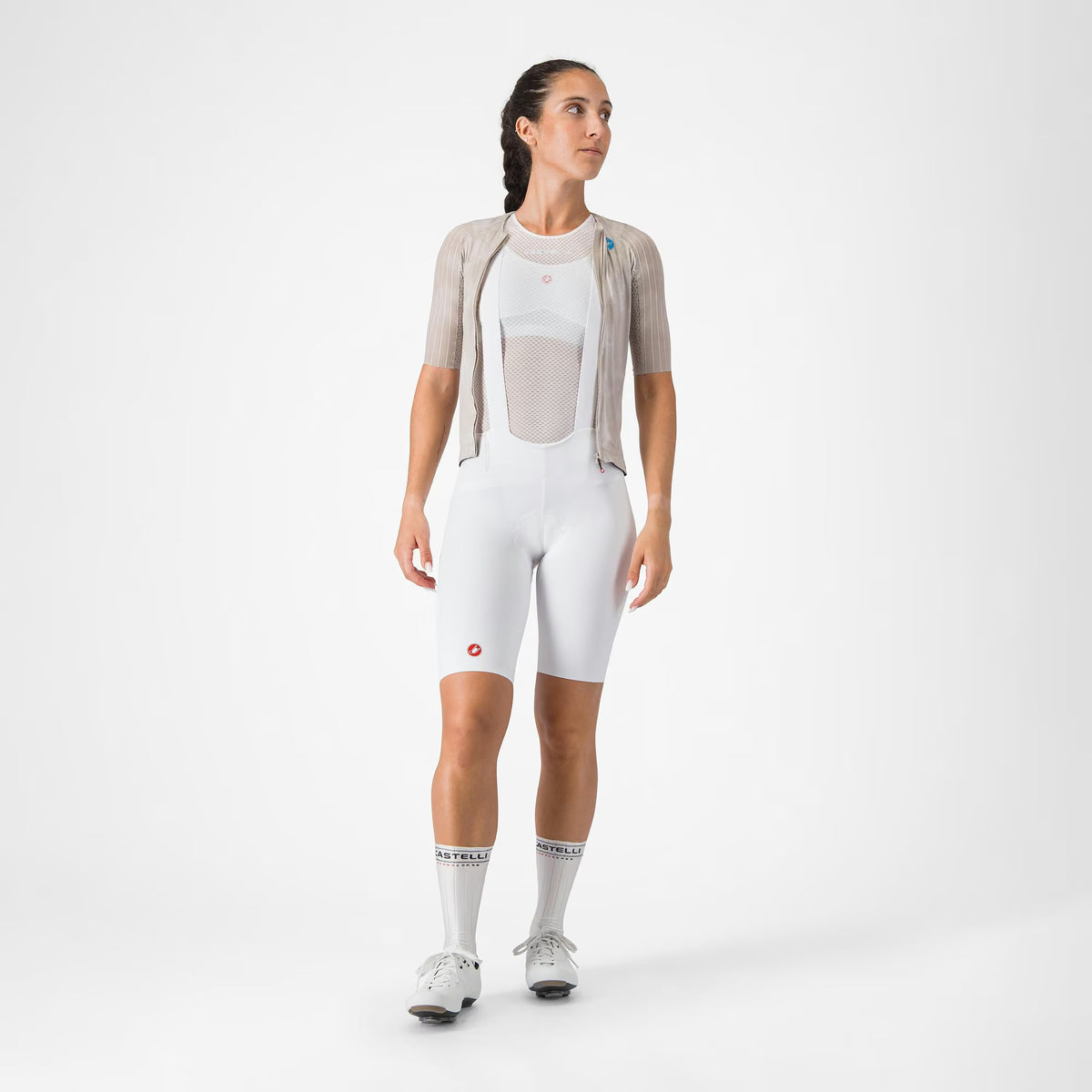 Castelli Free Aero Race S Bibshort Women's White - Image 8