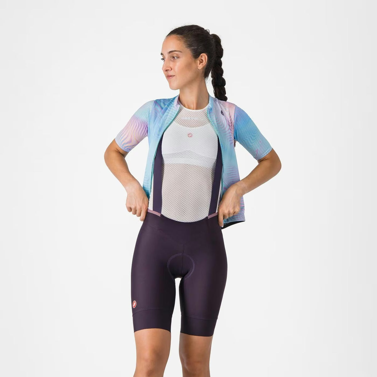 Castelli Prima 2 Bibshort Women's Dark Night Shade/Deep Purple - Image 1