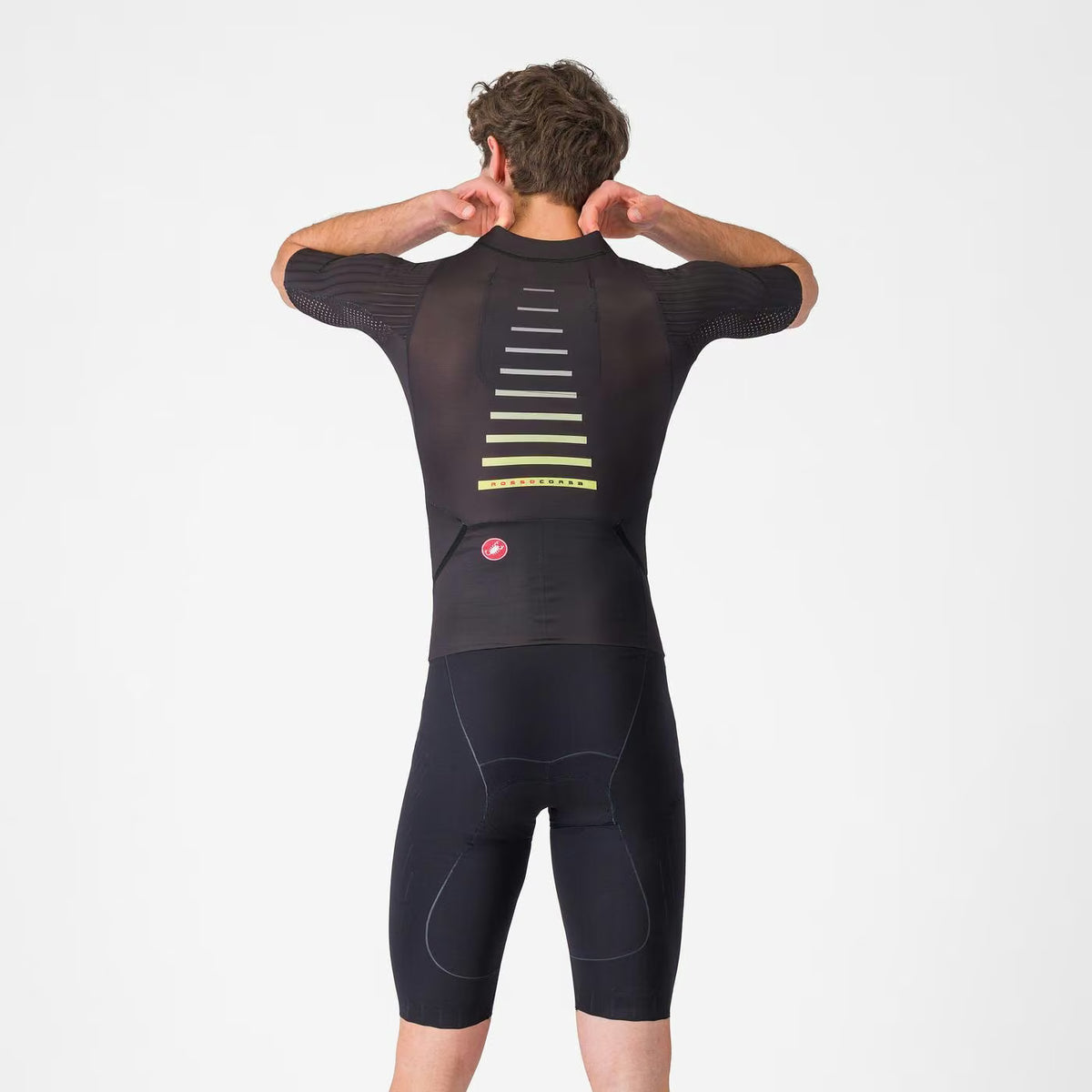 Castelli Free Sanremo 3 Tri Suit Short Sleeve Men's Black - Image 2