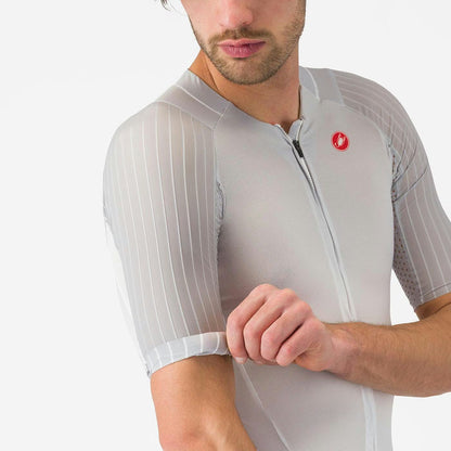 Castelli Free Sanremo 3 Tri Suit Short Sleeve Men's White/Black - Image 5