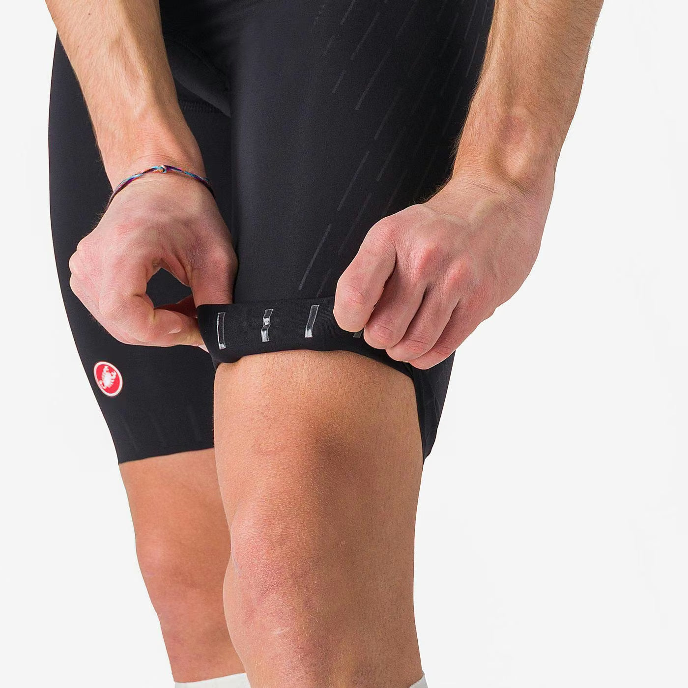 Castelli Free Sanremo 3 Tri Suit Short Sleeve Men's White/Black - Image 6