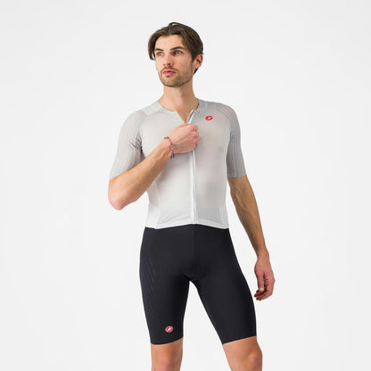Castelli Free Sanremo 3 Tri Suit Short Sleeve Men's White/Black - Image 1