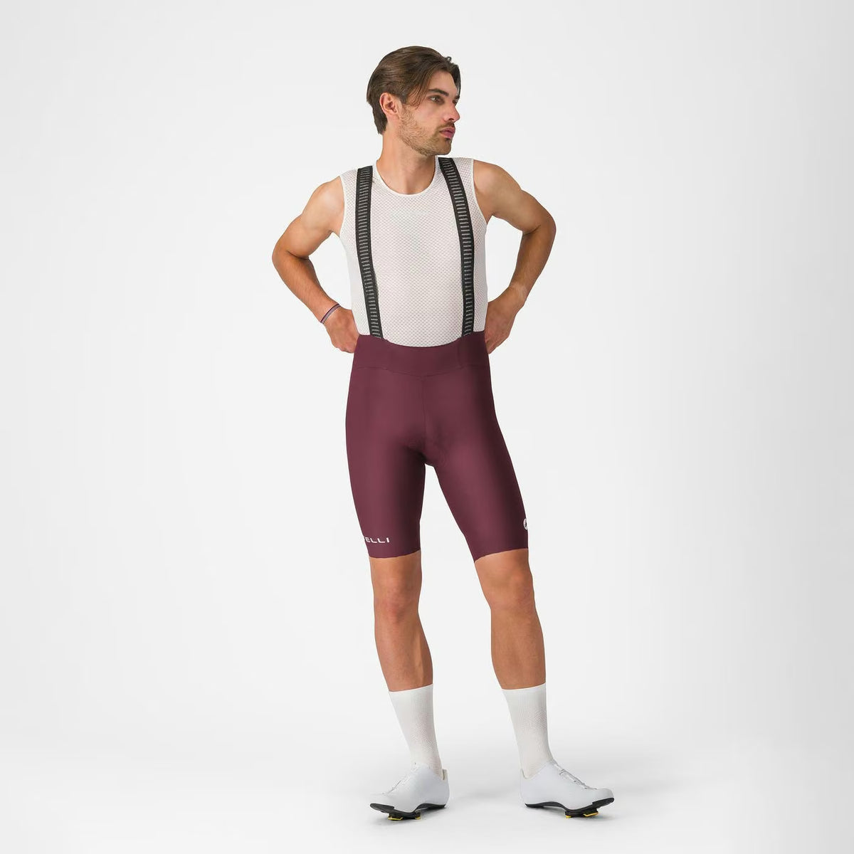 Castelli Espresso 2 Bibshort Men's Deep Bordeaux - Image 6