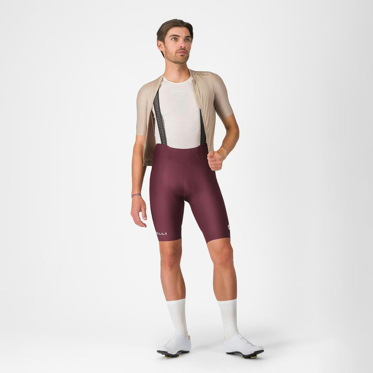 Castelli Espresso 2 Bibshort Men's Deep Bordeaux - Image 8