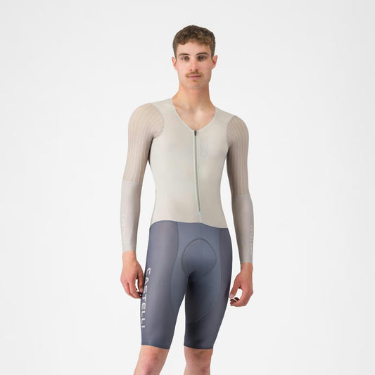 Castelli Speedsuit Body Paint V TT Men's Silver Moon/Clay/Smoky Gray - Image 1