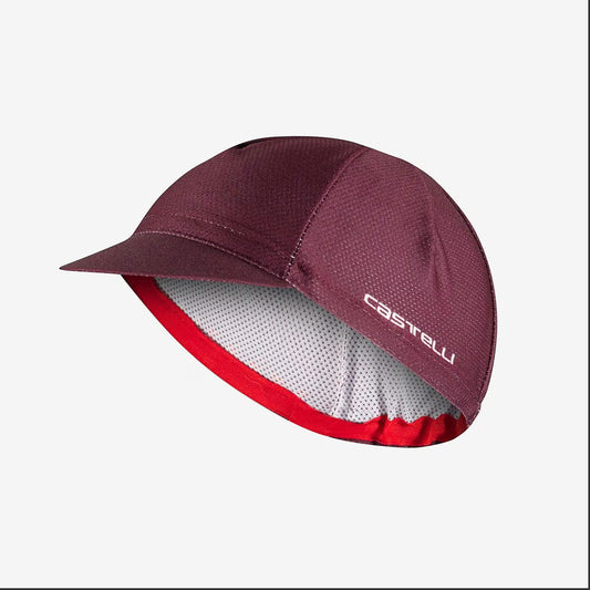 Castelli Premio Cycling Cap Deep Bordeaux - Image 1