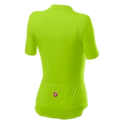 Castelli Anima 3 Jersey Women's Chartreuse/Dark Steel Blue - Image 2