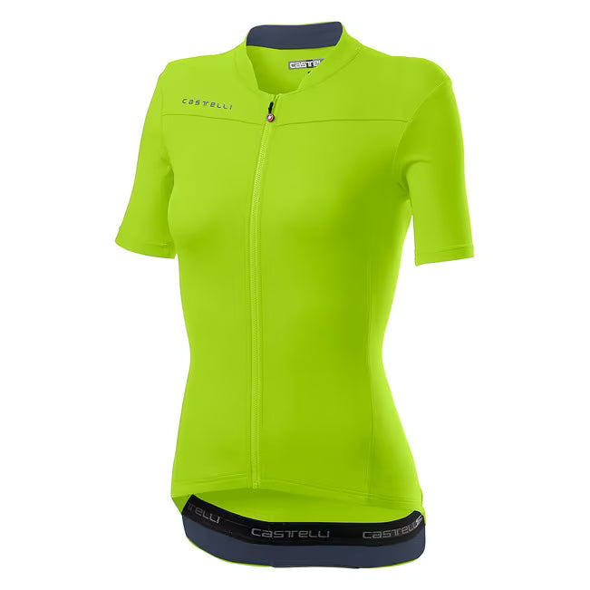 Castelli Anima 3 Jersey Women's Chartreuse/Dark Steel Blue - Image 1