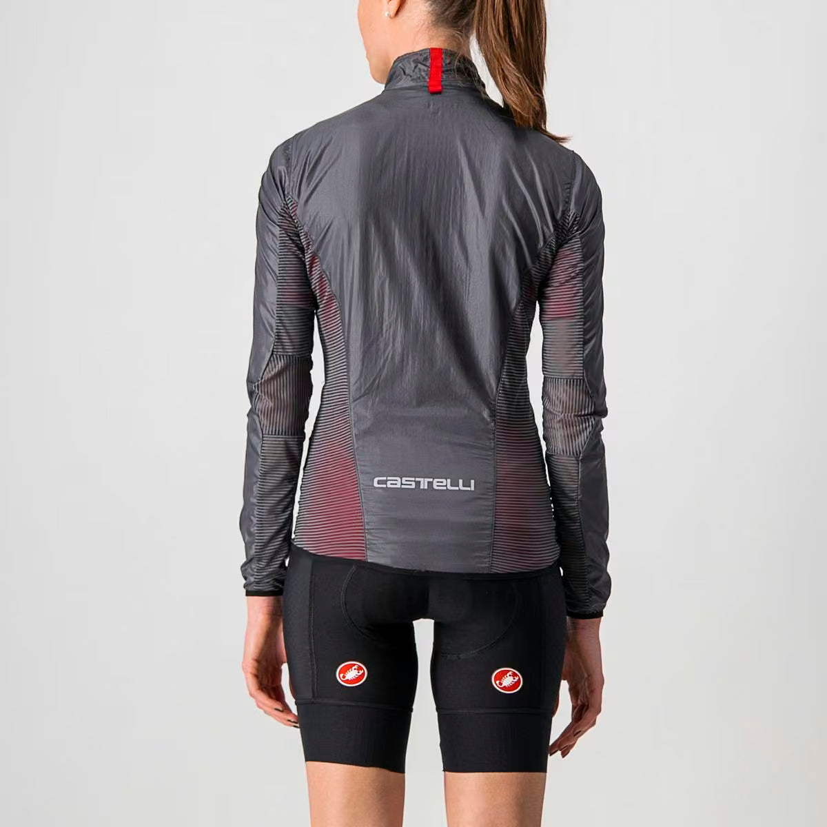 Castelli Aria Shell Jacket Women's Dark Gray - Image 2