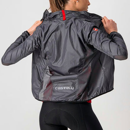 Castelli Aria Shell Jacket Women's Dark Gray - Image 3
