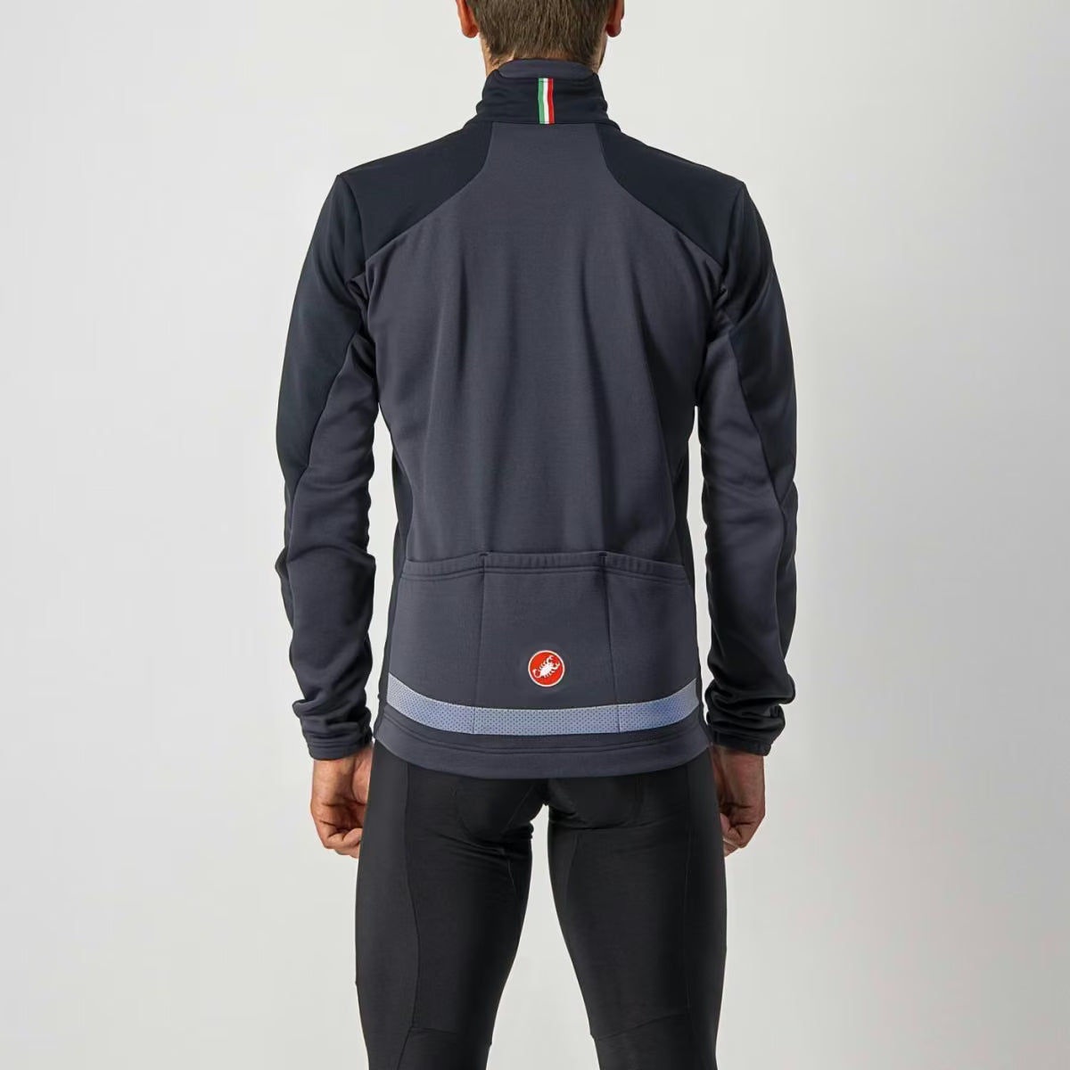 Castelli Transition 2 Jacket Men's Light Black/Dark Gray-Sil - Image 2