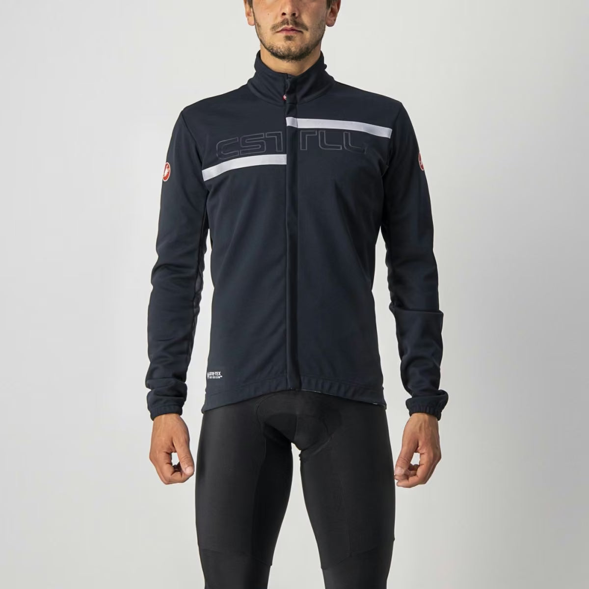 Castelli Transition 2 Jacket Men's Light Black/Dark Gray-Sil - Image 3
