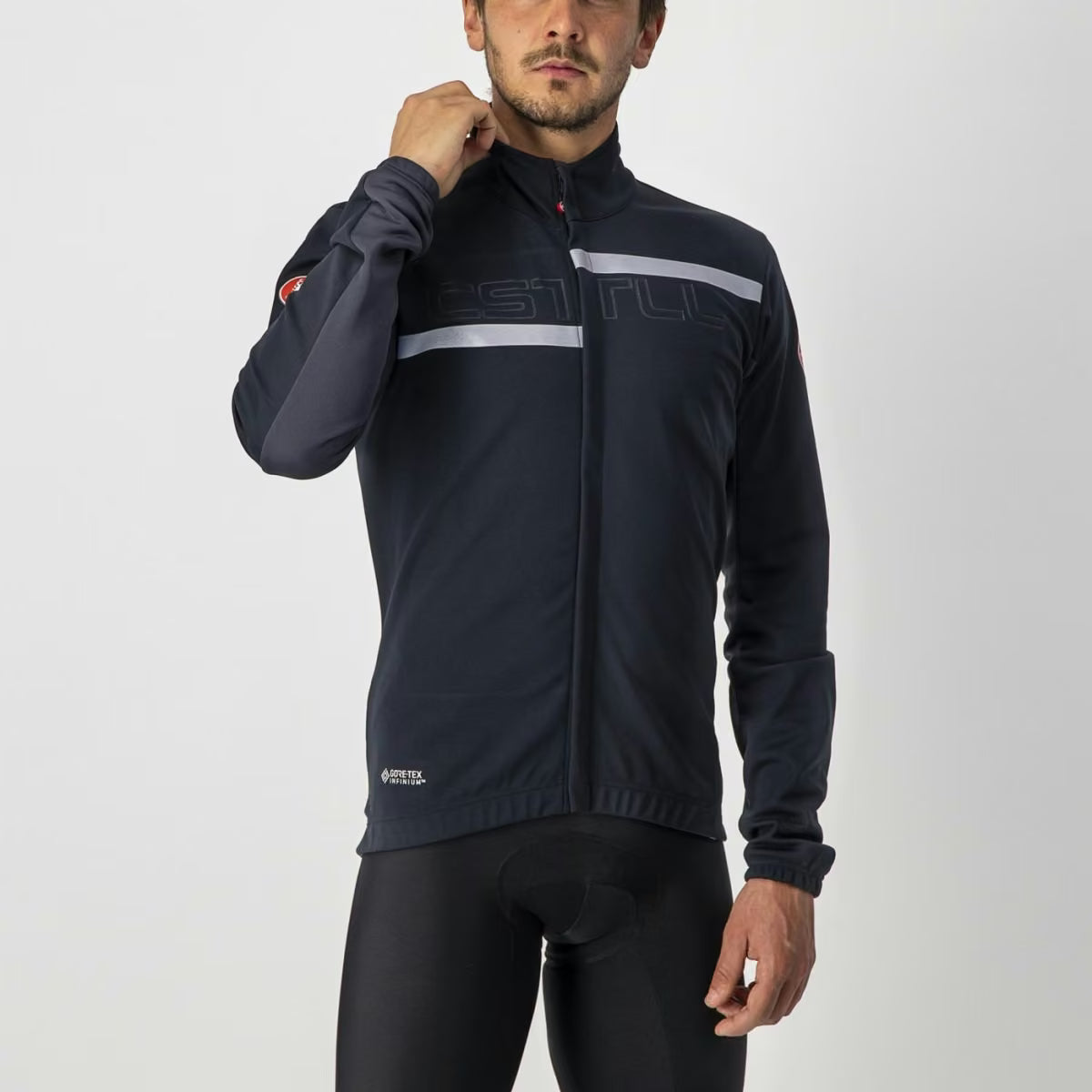 Castelli Transition 2 Jacket Men's Light Black/Dark Gray-Sil - Image 1