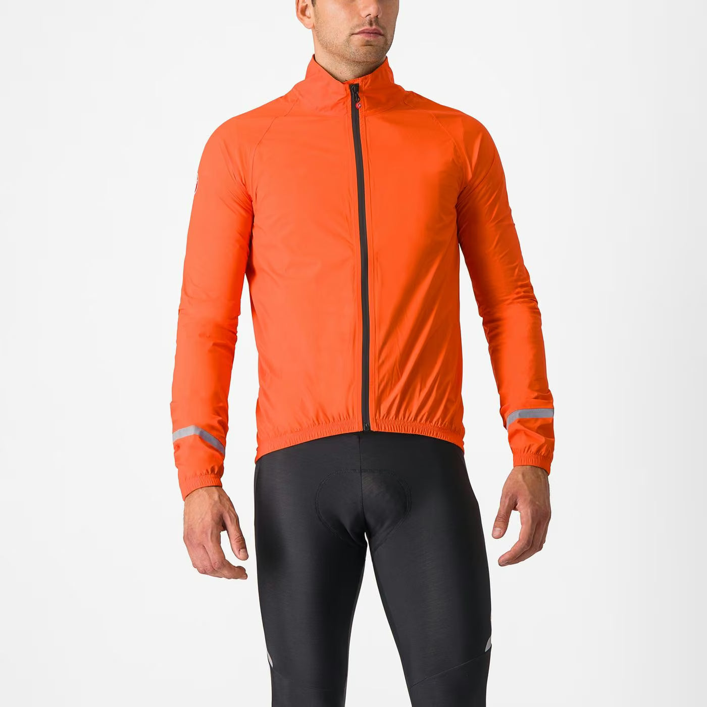 Castelli Emergency 2 Rain Jacket Men's Brilliant Orange - Image 1