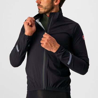 Castelli Emergency 2 Rain Jacket Men's Light Black - Image 3